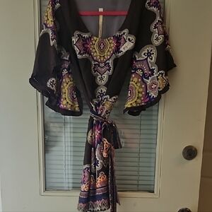 Uncle Frank Floral Patterned Women's Dress Size Small